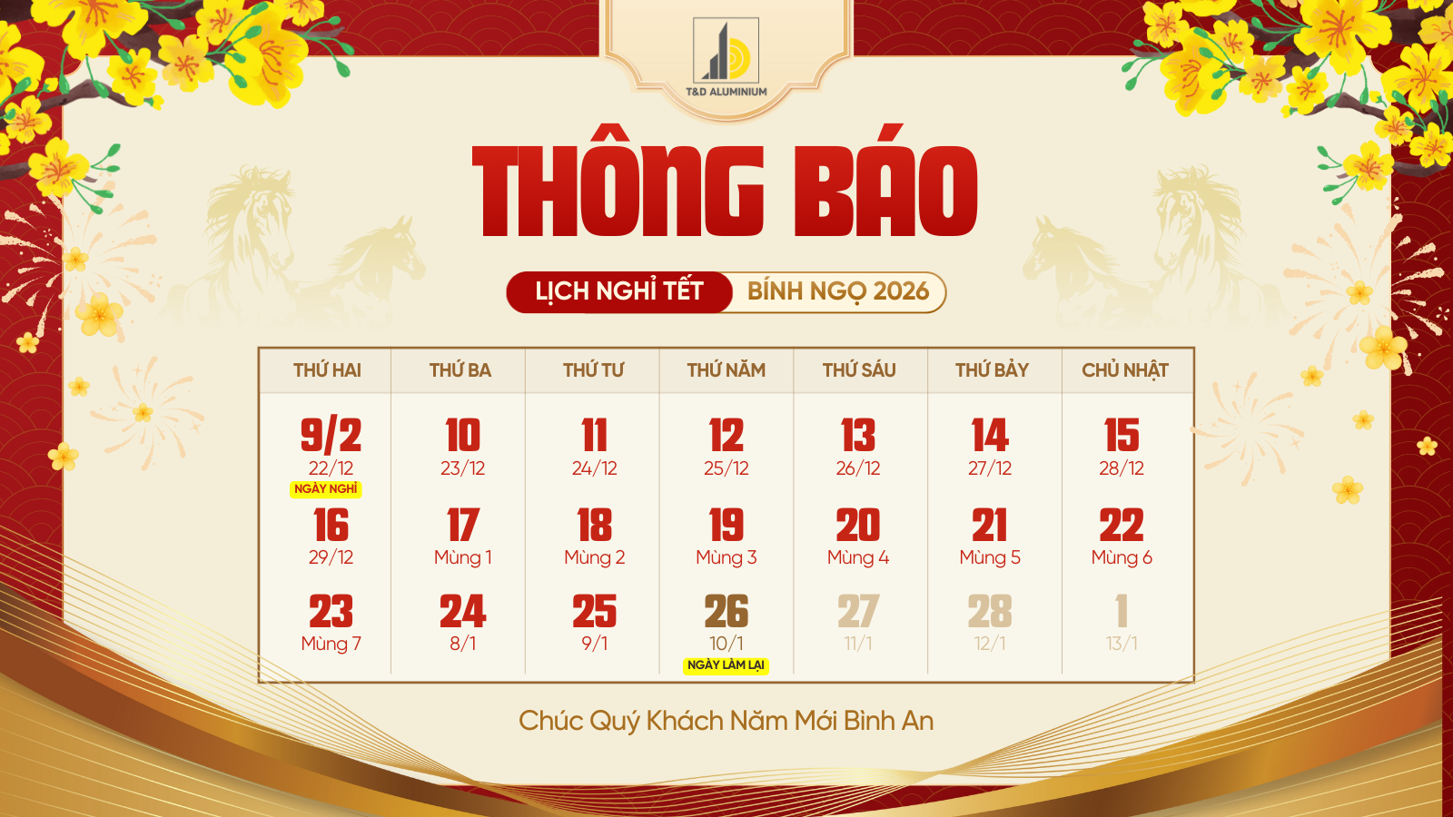 tết nguyên đán 2026